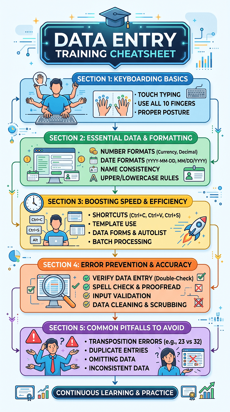 Data Entry Training Cheatsheet