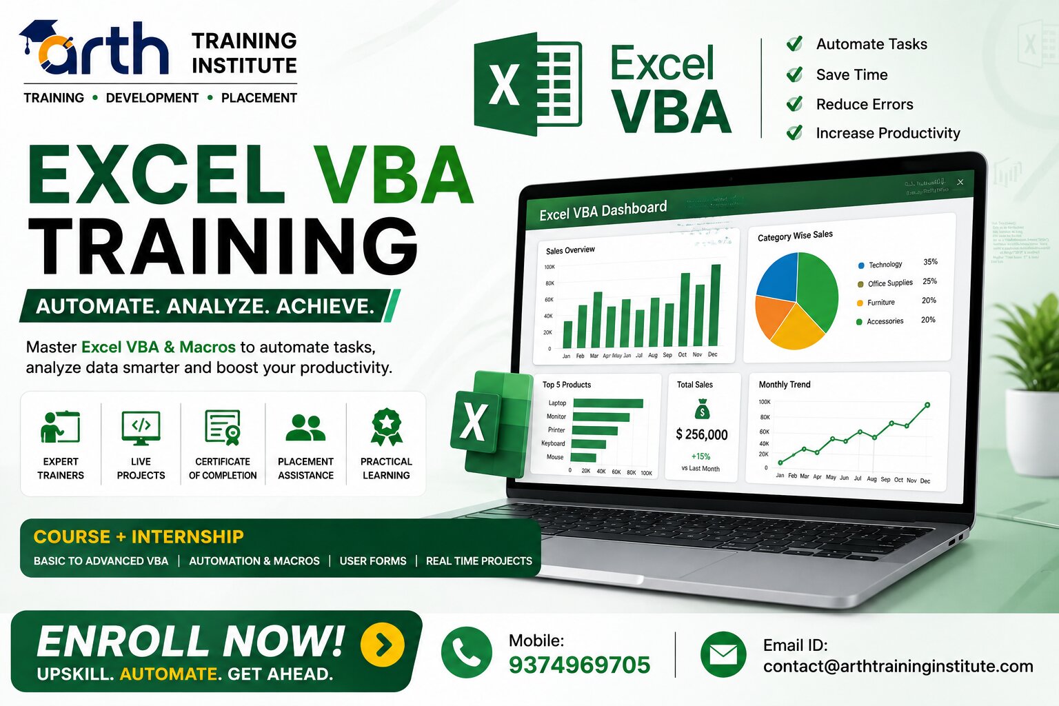 Excel VBA Training: | Learn Advanced Excel Automation Techniques | Arth Training Institute