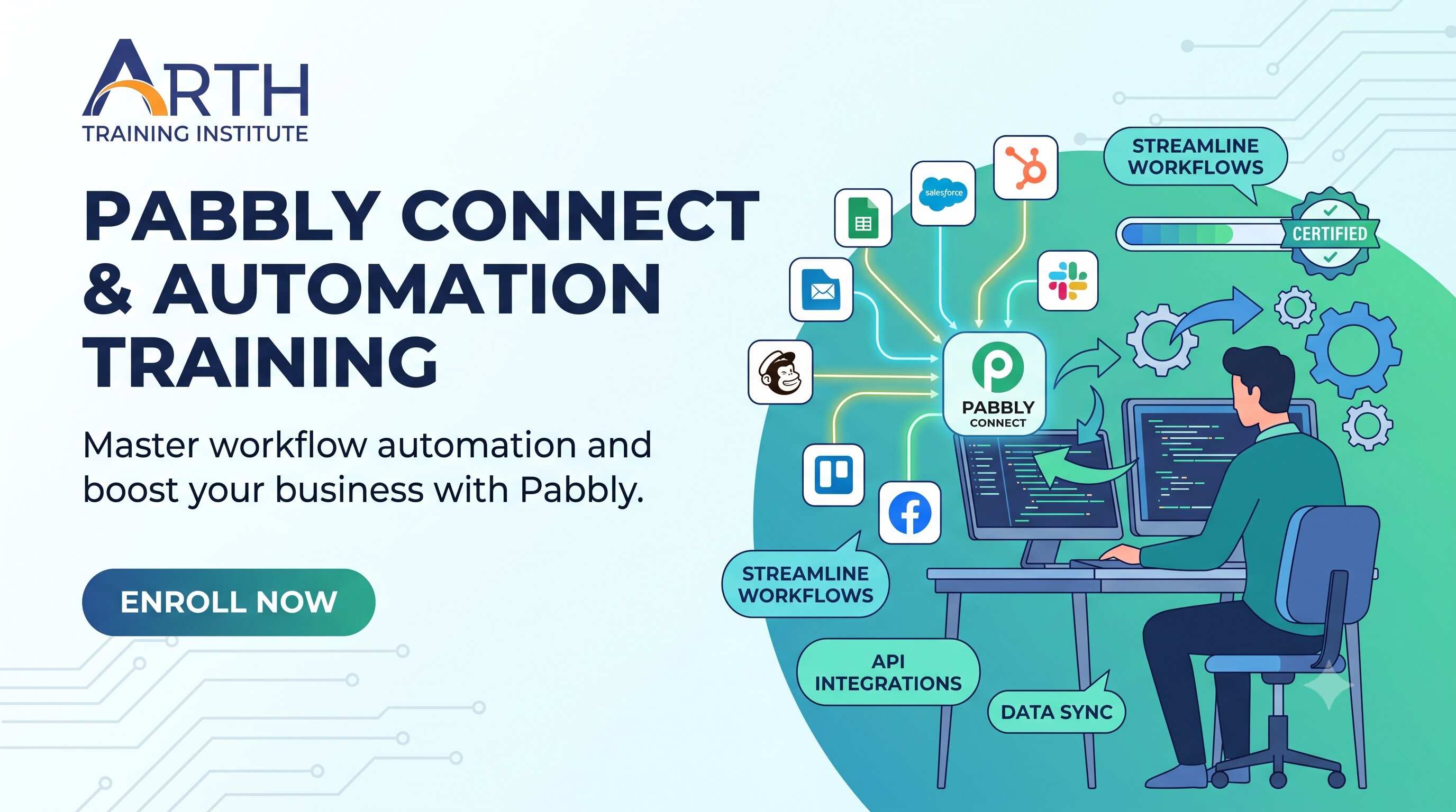 Pabbly training classroom at Arth Training Institute, Vadodara